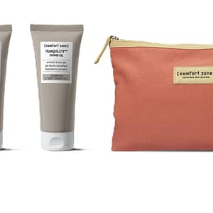 GYM TONE KIT ( TRANQUILLITY SHOWE GEL 100ML + TRANQUILLITY SHAMPOO 100ML + BODY STRATEGIST D-AGE CREAM 100ML)