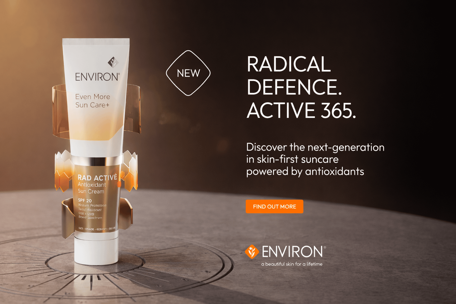 RAD ACTIVÉ Antioxidant Sun Cream SPF20 100ml